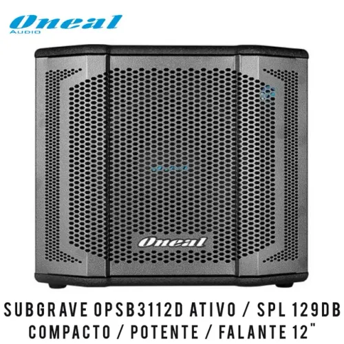 Caixa Subwoofer Ativo Oneal Opsb 3112d Sub 12" - 230wts 129dB (LANÇAMENTO)