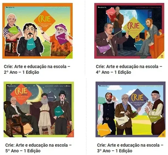 Livros coleção CRIE. Editora HTC