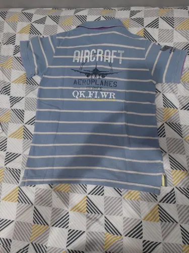 Camiseta manga curta polo infantil masculina