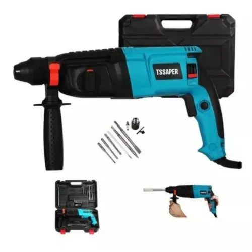 Martelete Perfurador Rompedor 4j Sds Plus 960w Profissional maleta e acessórios - Tssaper