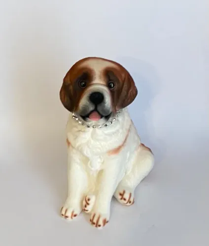 Miniaturas de Cachorro em Resina Rottweiler Pitbull São Bernardo