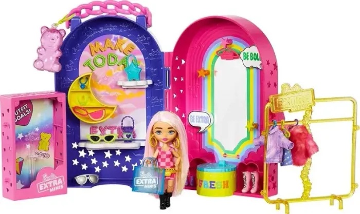 barbie extra minis chic com playset