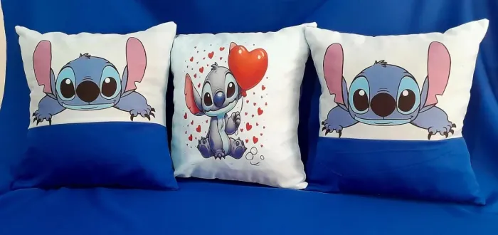 Kits 3 almofadas padrão 38x38cm entrega grátis 