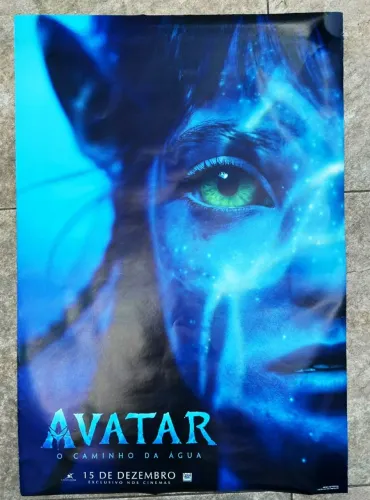 Dupla de Cartazes / posters originais de cinema do filme Avatar 2, dupla face