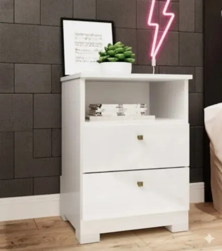 (PRODUTO TOTALMENTE NOVO) Criado Mudo Arte Vip Branco