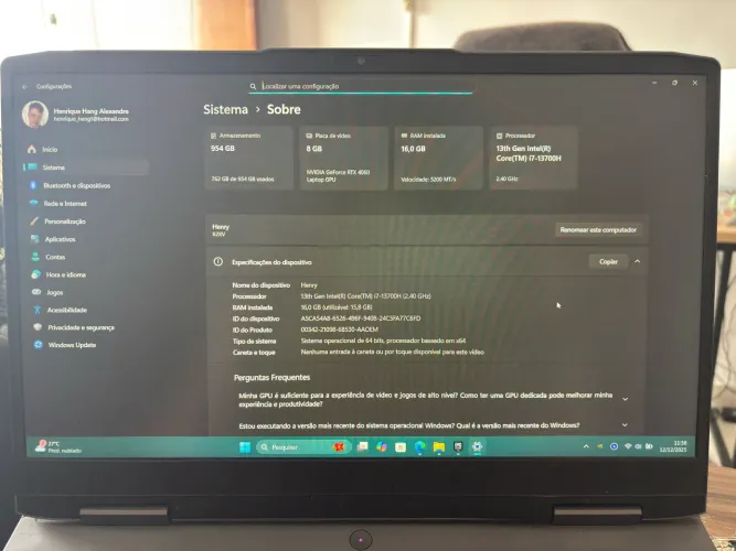 Notebook Gamer - LENOVO LOQ 15IRH8