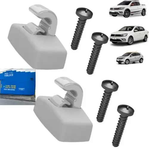 Suporte do quebra sol original VW para Gol, Voyage e Saveiro 2009 a 2023 