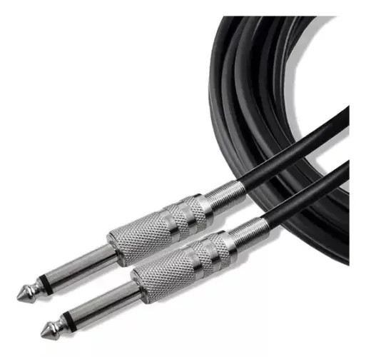 Cabo P10 X P10 5 Metros 5m Para Guitarra Violão Teclado Novo Loja Coimbra Computadores