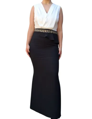 Deslumbrante vestido longo da Amissima.
