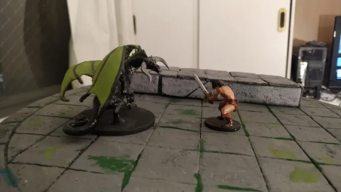 Miniaturas RPG: Dragão vs. Guerreiro!