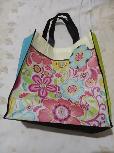 Bolsa Sacola Polietileno Floral Vibrante