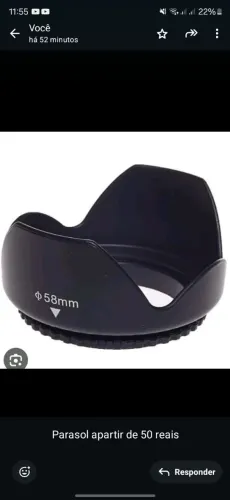 Parasol para Lente de Câmera E Nikon