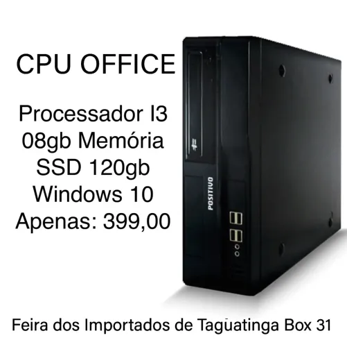 Cpu i3 computador 