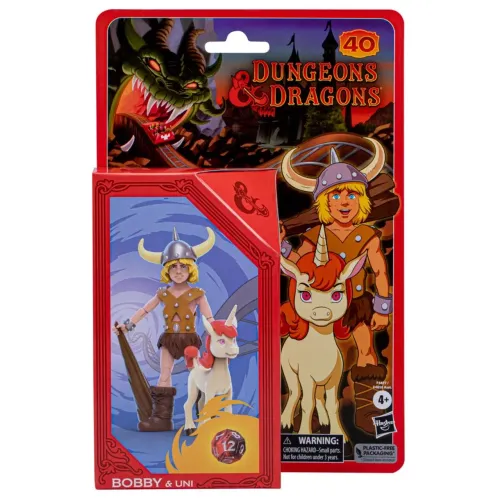 Conjunto de Figuras - Caverna do Dragão - Cartoon Classics - Bobby e Uni
