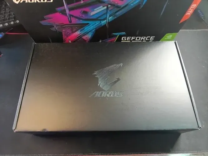 Caixa Placa de Vídeo RTX 3060 Aorus Elite (Vazia/Original/Completa)