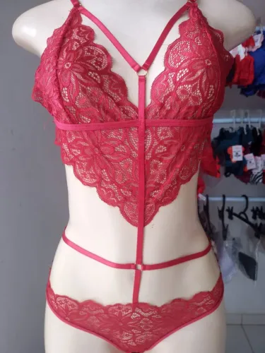 Últimas Peças Lingerie Body sensual de renda