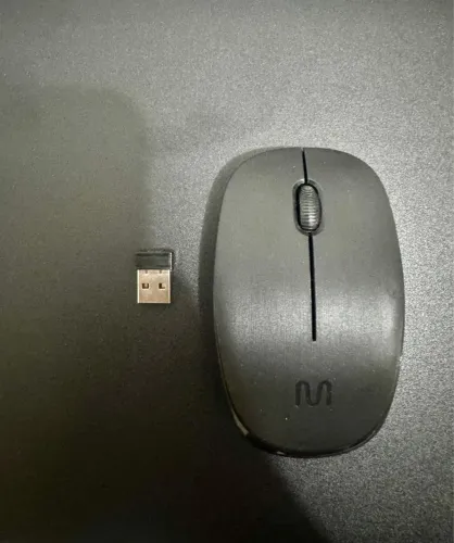 Mouse Sem Fio Multilaser Standard Usb 1200dpi 3 Botões Design Ergonômico Preto - MO251