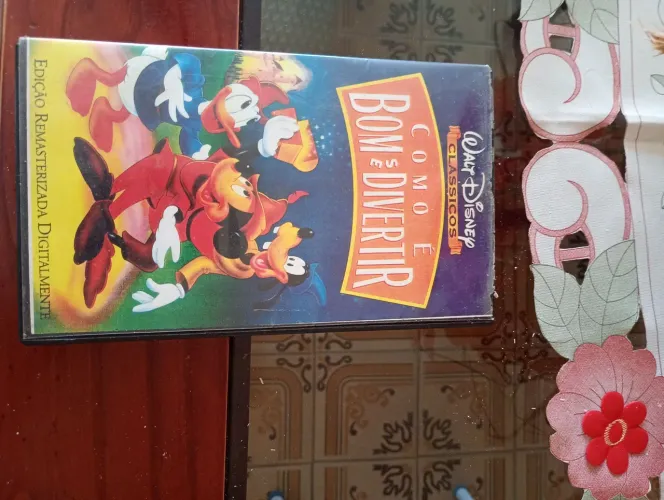 Fita VHS - Como é Bom se Divertir - Disney - dublado