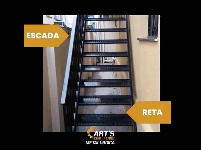 escada reta *