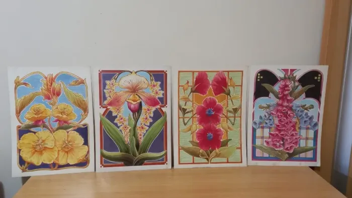 Gravuras em papel para quadro tam 20 x 26cm 