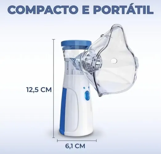 Mini Inalador Portátil Ultra-sônico Automático para Adultos e crianças