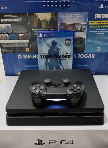 PS4 Slim 500GB + Jogo e GARANTIA de Loja Física.