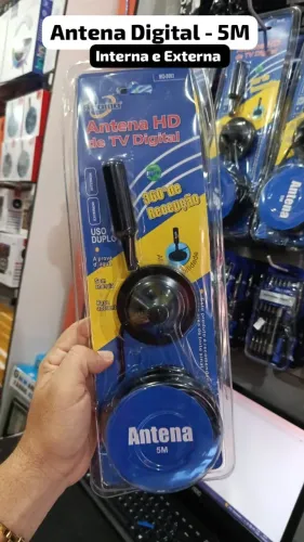 Antena Digital -5M Interna e Externa