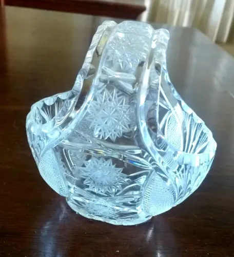 Cesto de Cristal Facetado