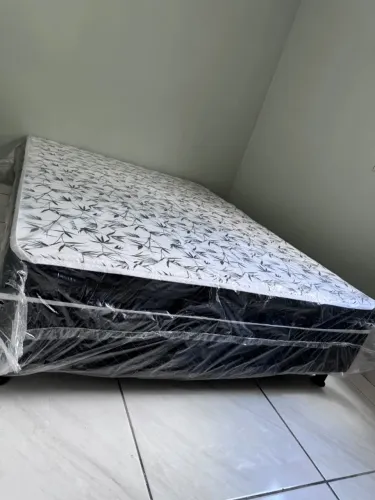 Cama Casal Box J8 Conjugada Macia , Nova