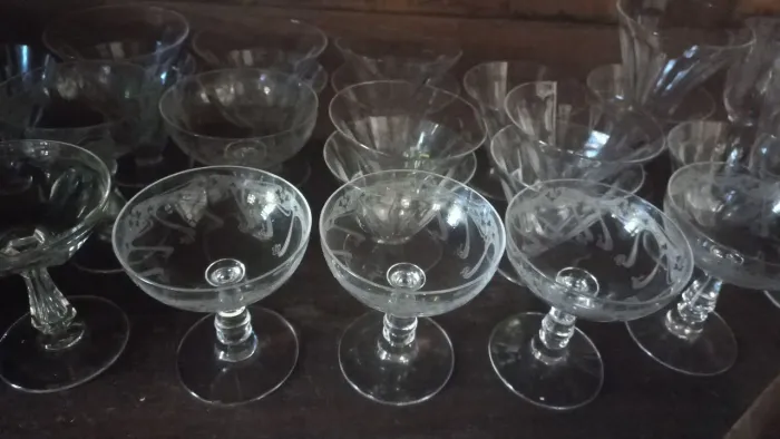 Taças de cristal st louis 