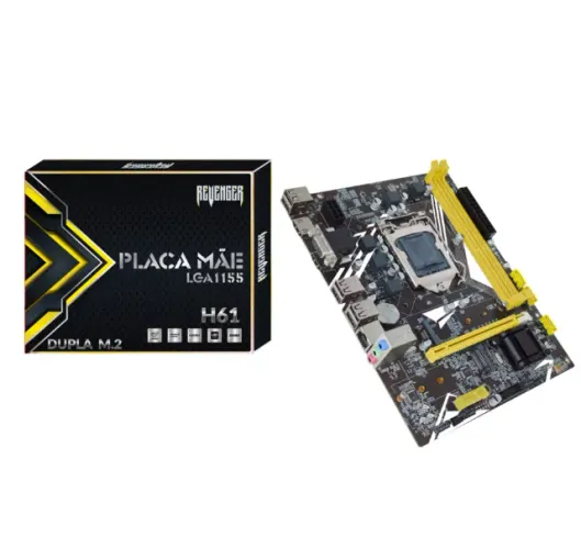 Placa mae LGA 1155 Revenger H61 dupla M.2 Intel segunda e terceira geração pode retirar no