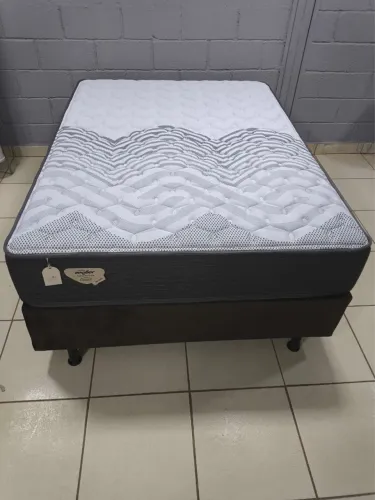 Colchão e Cama Box Conforto e Qualidade Casal Padrão