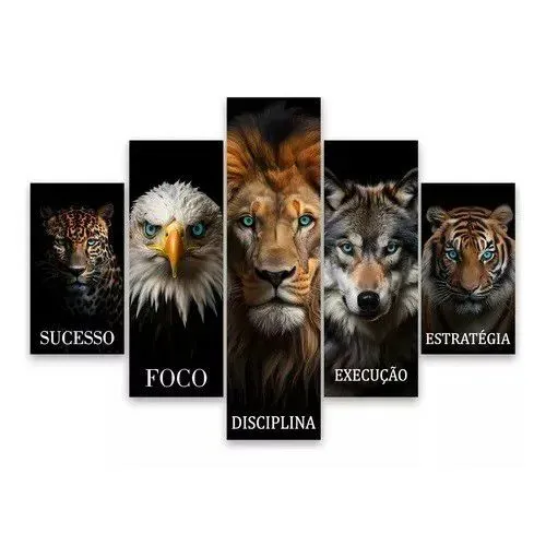 Quadros Decorativos com Animais Selvagens