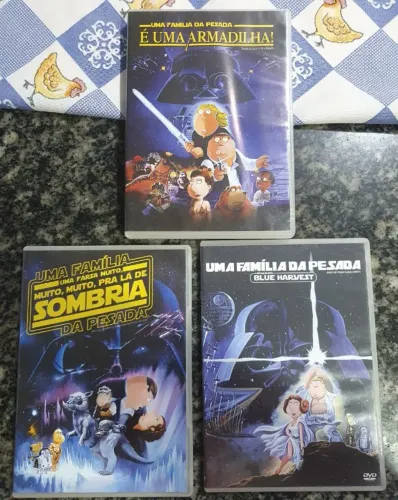 Coleção DVD Uma Familia da Pesada Star Wars com 3 filmes Original