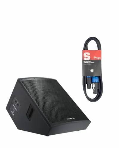 Monitor Amplificado Attack 2 vias -12'' VRM1230A +Driver Titanium - 300 Watts C/ CABO