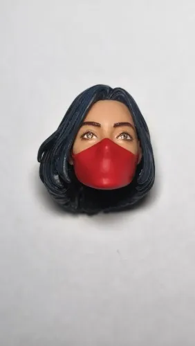 Marvel Legends - Cabeça da Silk - altura 2 cm - ideal p/ custom de boneco ml