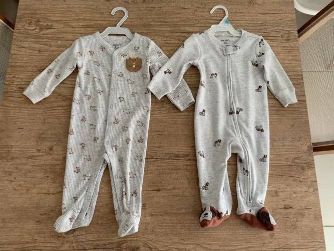 Kit macacão bebê Carters - bichinhos