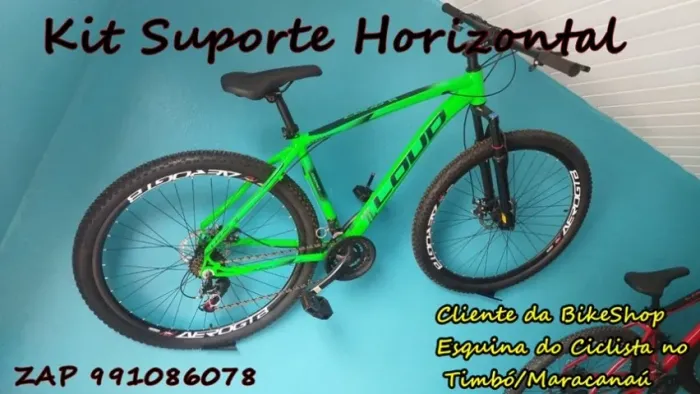 Kit Suporte Horizontal Para Mountain Bikes