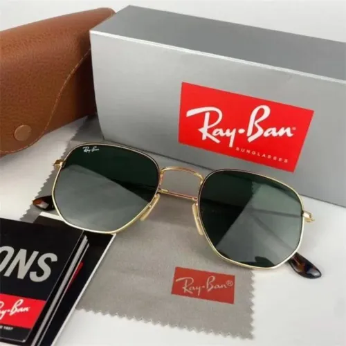 Óculos Ray-ban Hexagonal edição Gold 