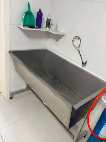 Banheira grande banho e tosa inox