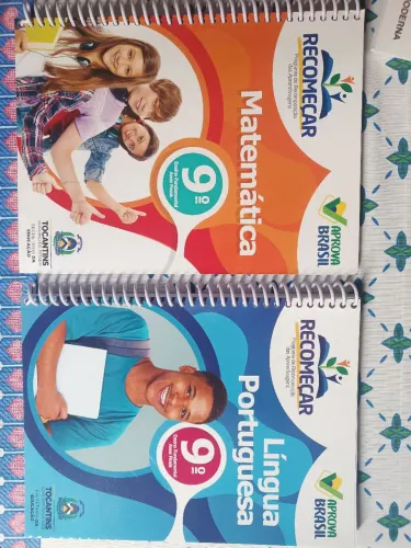 Livros português e matemática apenas 9° ano. Livros do aluno. Livros novos.