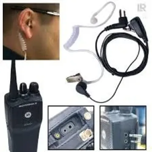 Fone Original Rádio HT Comunicador Motorola EP450 Silicone Acústico Ptt HMN9036A
