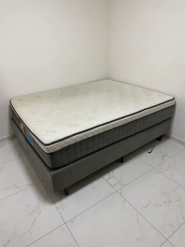 Cama Box Queen Premium Mola Ensacada Com Espuma D33 128x188cm Bf Colchões