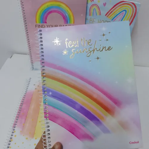Kit com 3 cadernos de 1 matéria