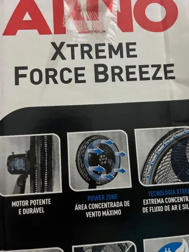 Ventilador Arno Xtreme Force Breeze 50 cm. NOVO, NUNCA UTILIZADO.