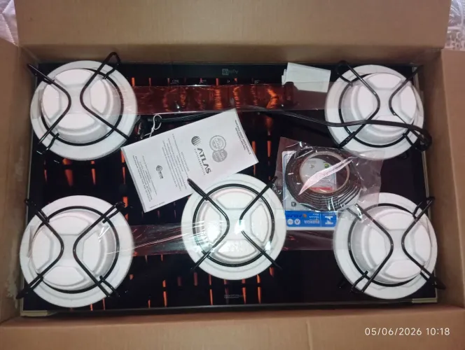 Cooktop Atlas Agileup5 bocas na caixa