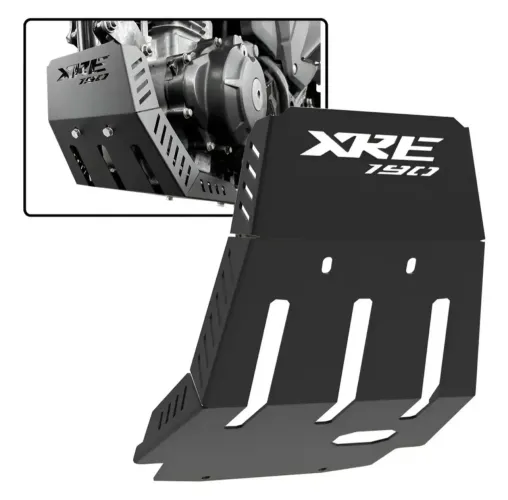 Protetor de motor cater XRE 190 aço carbono reforçado