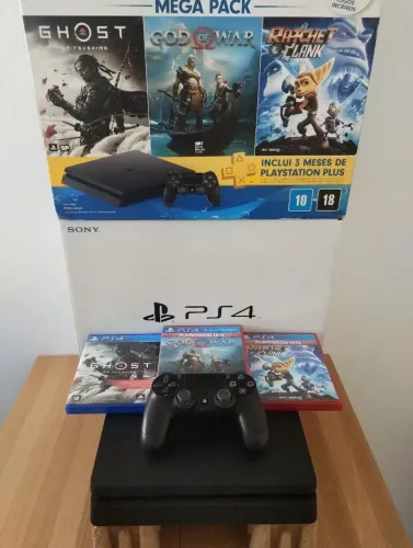 Playstation 4 slim 1TB com 6 jogos