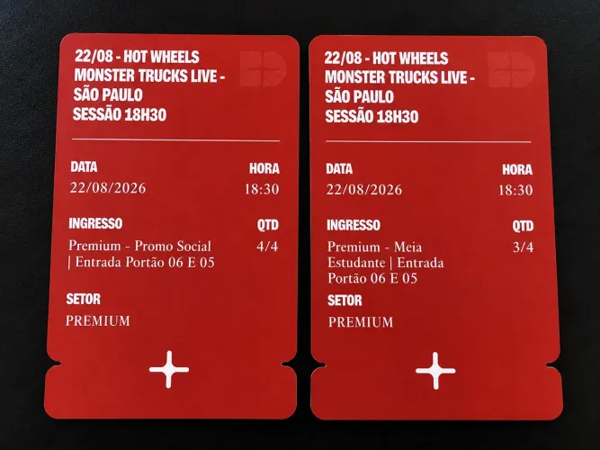 Ingresso hot wheels