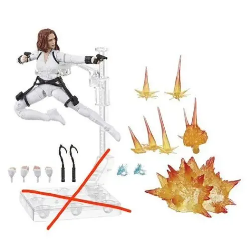 Marvel Legends Deluxe Viúva Negra Traje Branco Hasbro